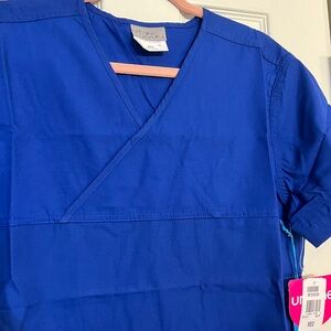 NWT URBANE Scrubs BGP Blue top